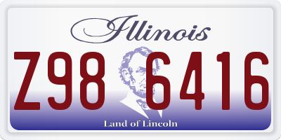 IL license plate Z986416