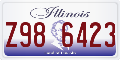 IL license plate Z986423