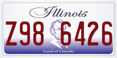 IL license plate Z986426