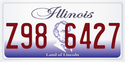 IL license plate Z986427
