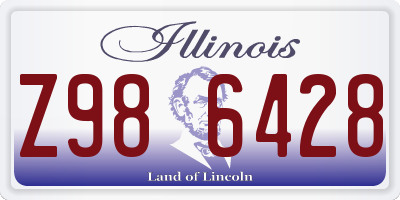 IL license plate Z986428