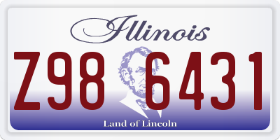 IL license plate Z986431