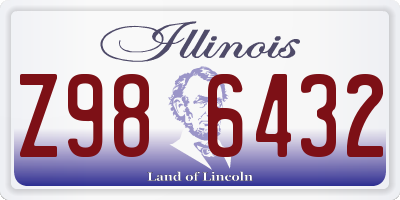 IL license plate Z986432