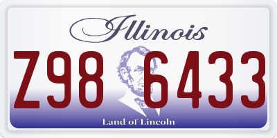IL license plate Z986433