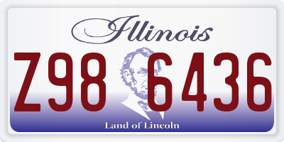 IL license plate Z986436