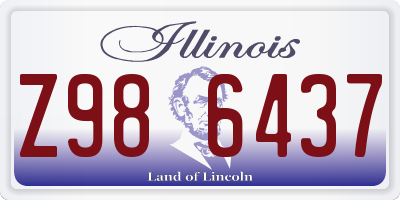 IL license plate Z986437