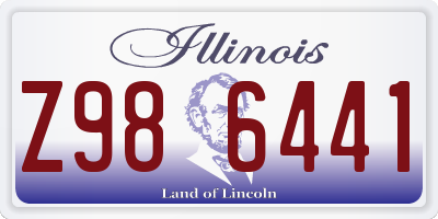 IL license plate Z986441
