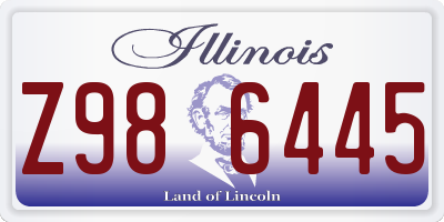 IL license plate Z986445