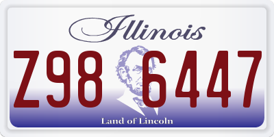 IL license plate Z986447