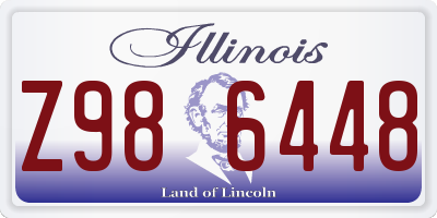 IL license plate Z986448