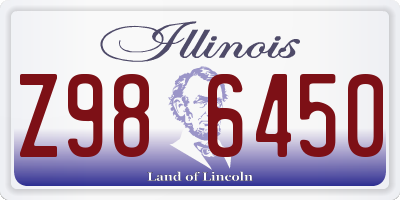 IL license plate Z986450