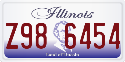 IL license plate Z986454
