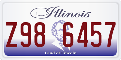 IL license plate Z986457