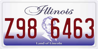 IL license plate Z986463