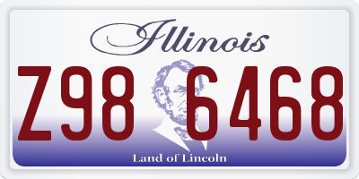 IL license plate Z986468