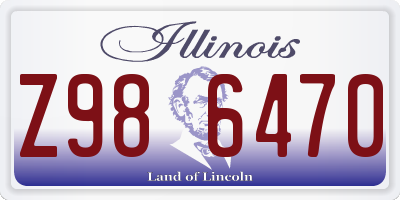 IL license plate Z986470