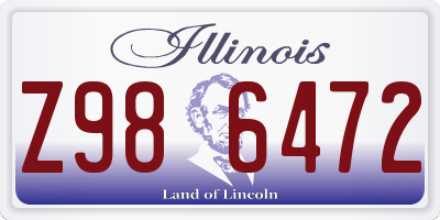 IL license plate Z986472