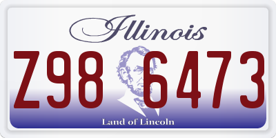 IL license plate Z986473