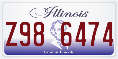 IL license plate Z986474
