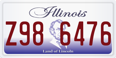 IL license plate Z986476