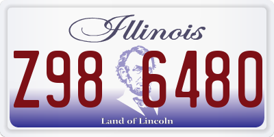 IL license plate Z986480