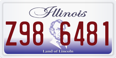 IL license plate Z986481