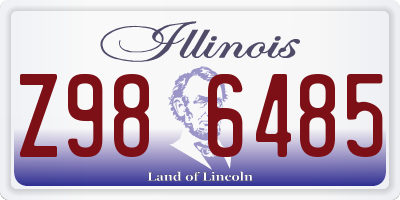 IL license plate Z986485