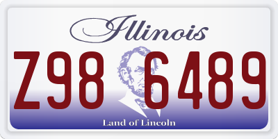 IL license plate Z986489