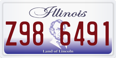 IL license plate Z986491