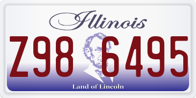 IL license plate Z986495