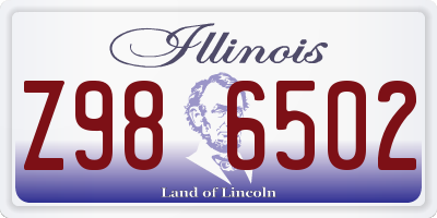 IL license plate Z986502