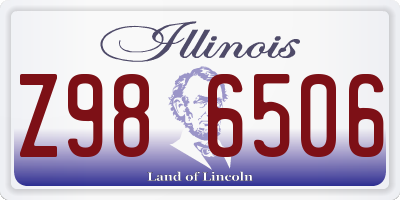 IL license plate Z986506