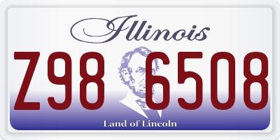 IL license plate Z986508