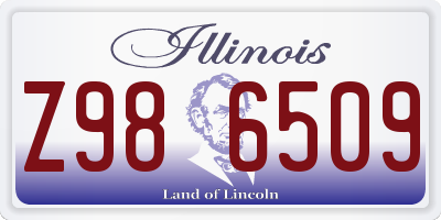 IL license plate Z986509