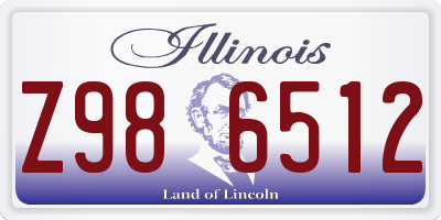 IL license plate Z986512