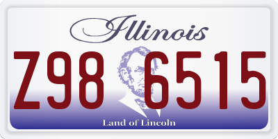 IL license plate Z986515