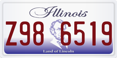 IL license plate Z986519