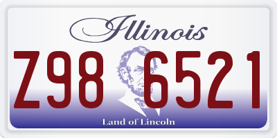 IL license plate Z986521