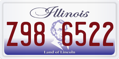 IL license plate Z986522