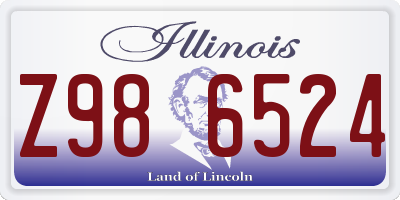 IL license plate Z986524