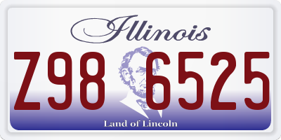 IL license plate Z986525