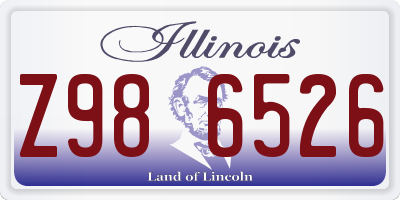 IL license plate Z986526