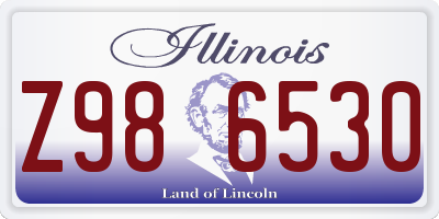 IL license plate Z986530