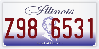 IL license plate Z986531