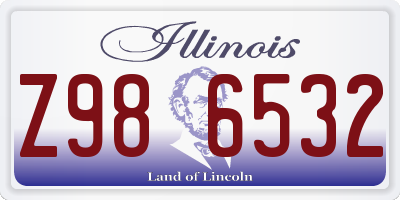 IL license plate Z986532