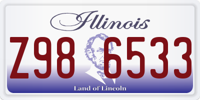 IL license plate Z986533