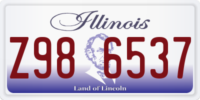 IL license plate Z986537