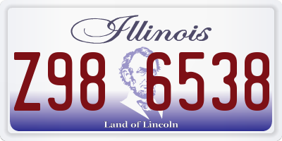 IL license plate Z986538