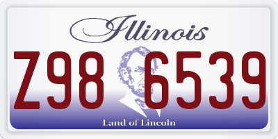 IL license plate Z986539