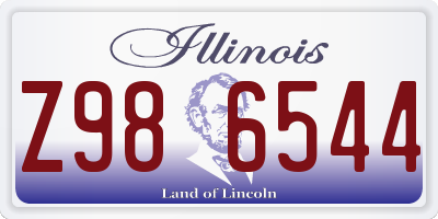 IL license plate Z986544